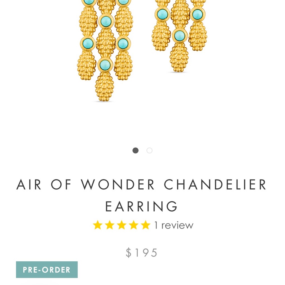 Christina Greene air of wonder chandelier earrings - Picture 2 of 2